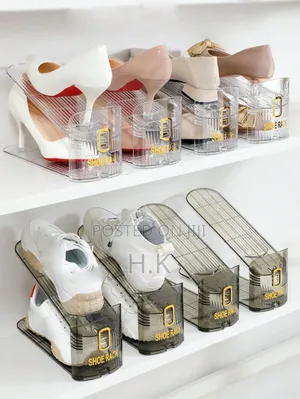 Adjustable Shoe Slot Organizers (2pairs)