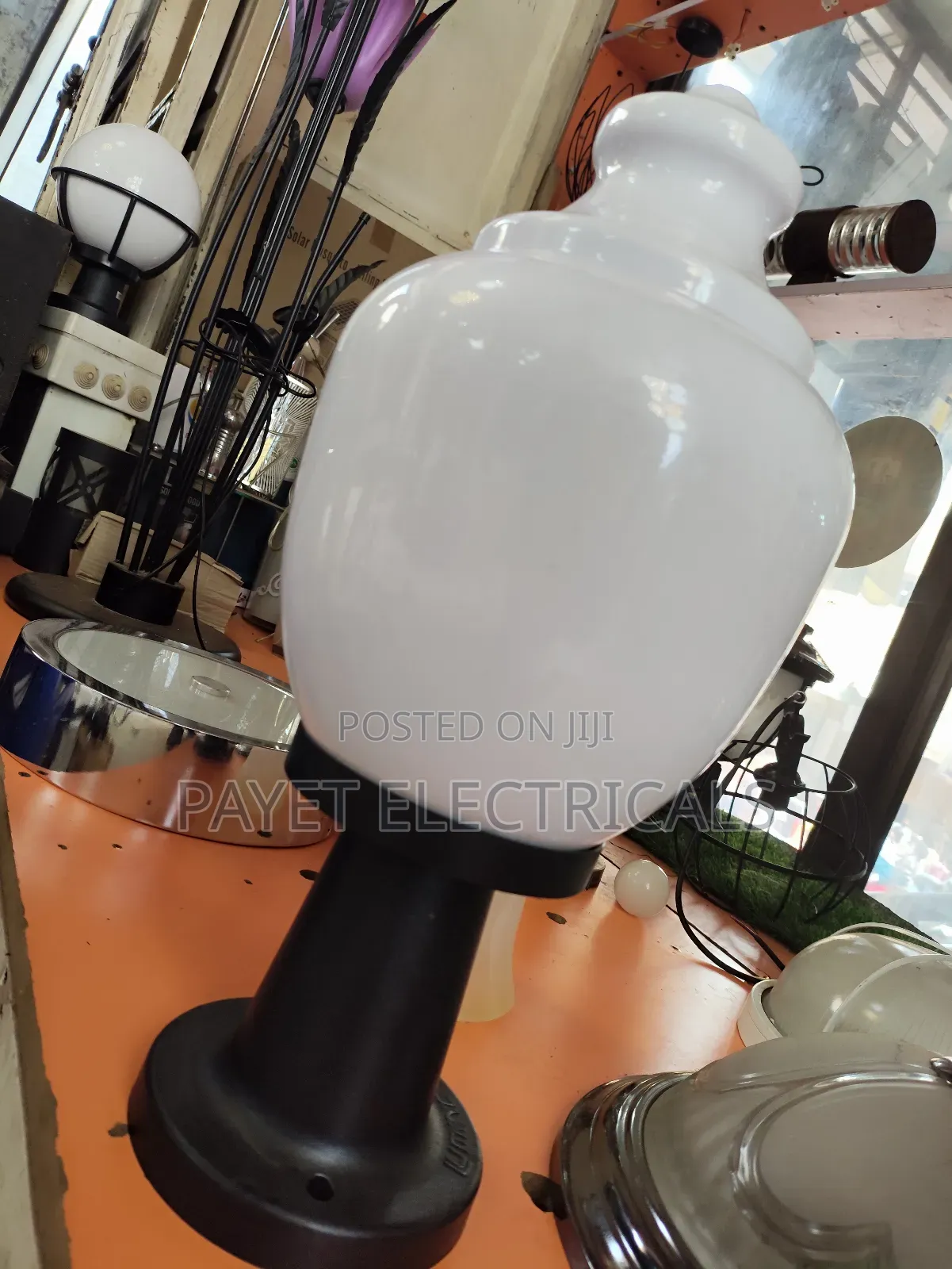 White and Black Top Face Security Light