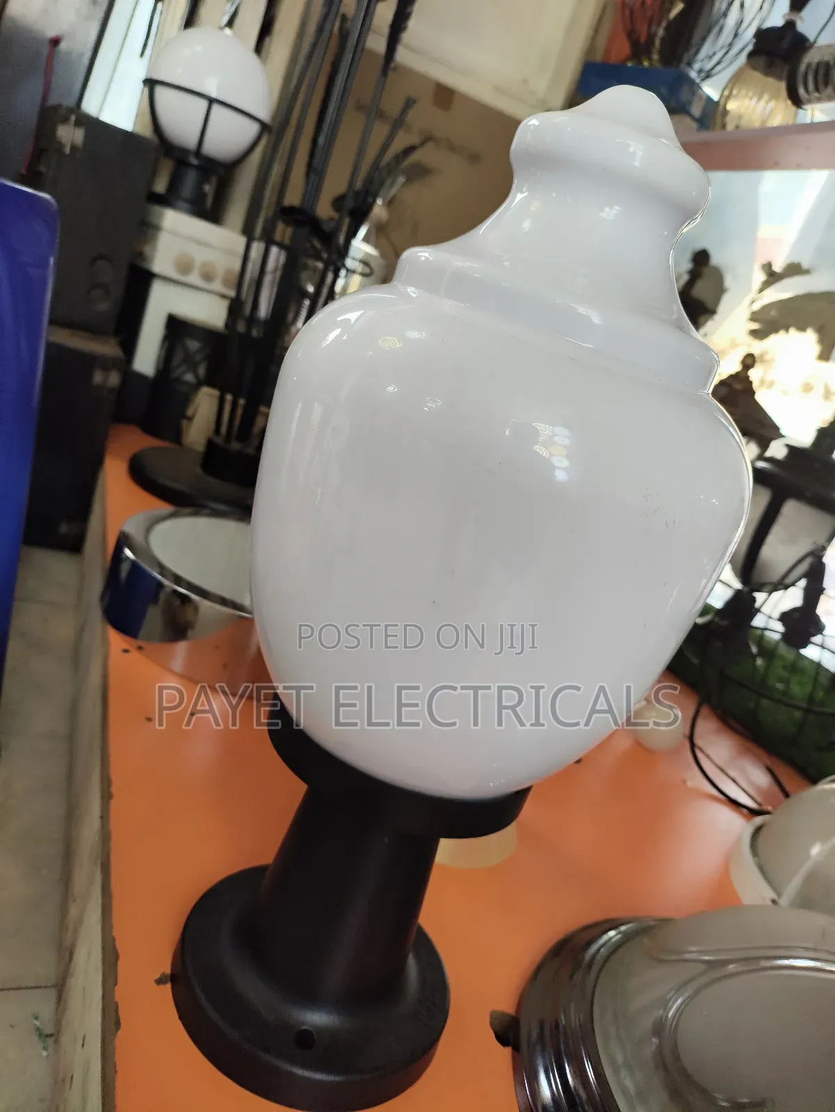 White and Black Top Face Security Light