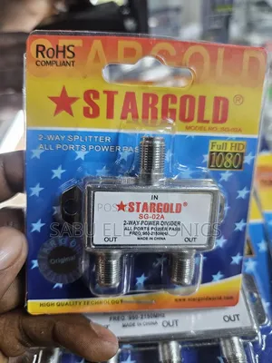 2-Way Satellite Tv Signal Splitter – Stargold Sg-02a