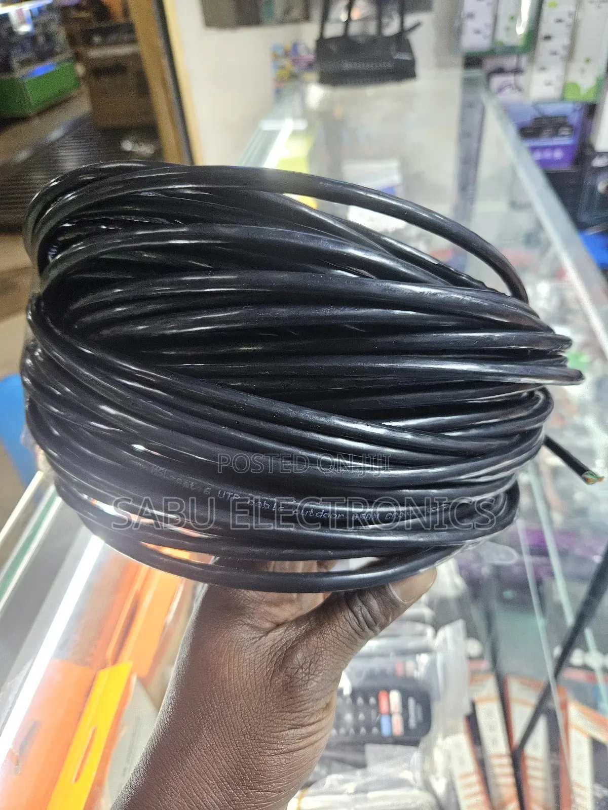 Outdoor Ethernet Lan Cable Heavyduty Cat6 (1,500/= Per Meter