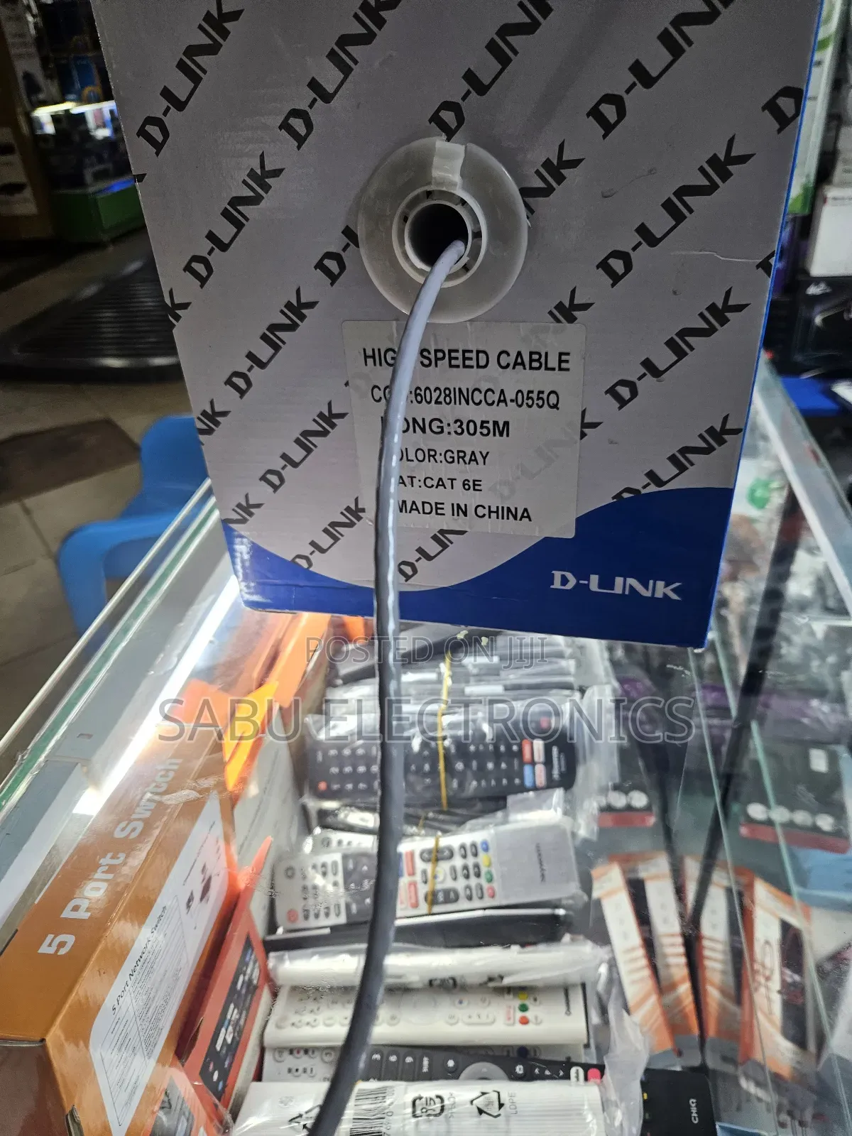 D-Link Cat 6e High-Speed Network Cable – 1000/= Per Meter