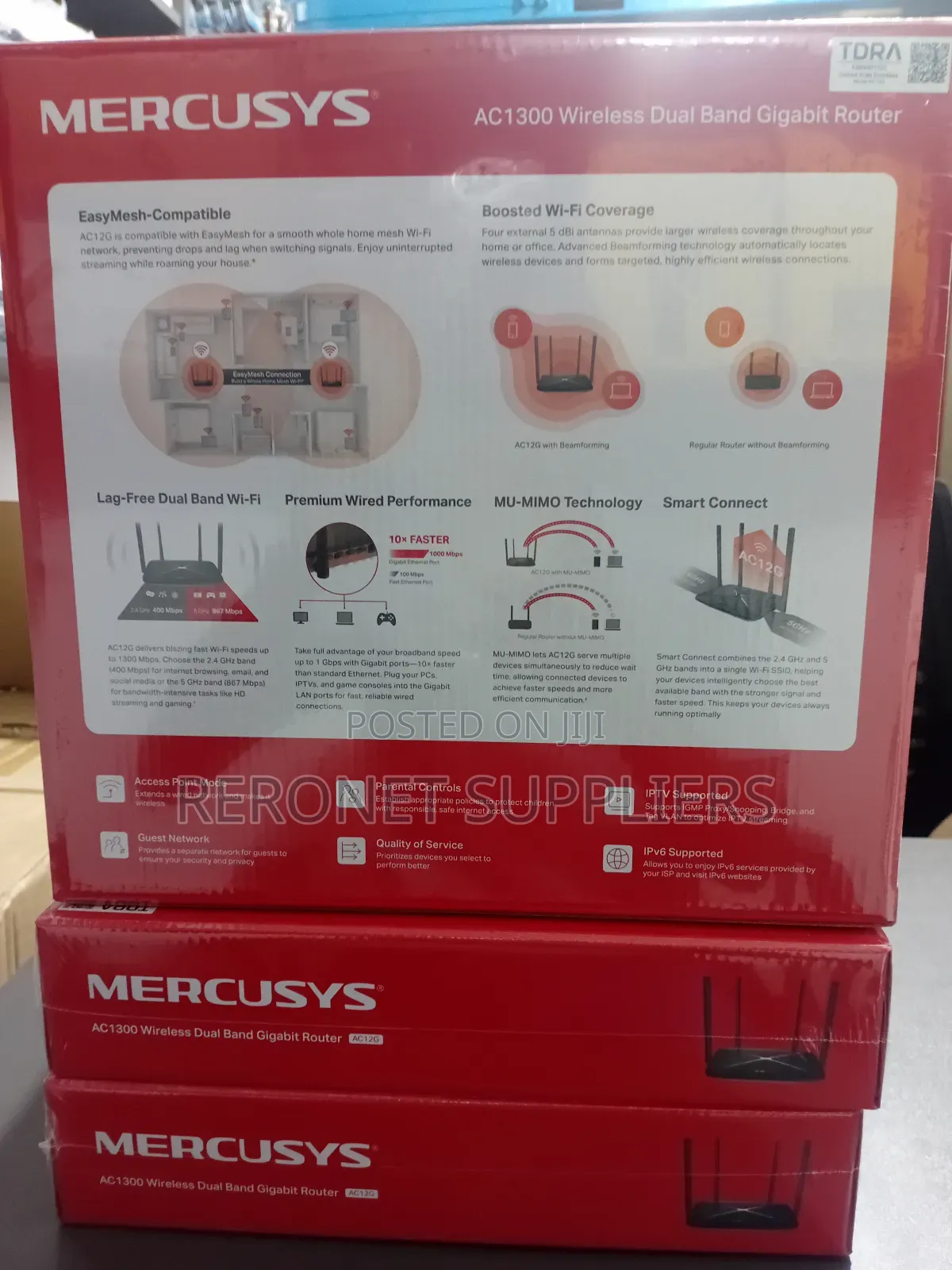 Mercusys Ac1300 Wireless Dualband Gigabit Router