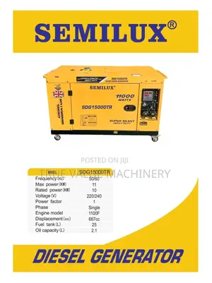 11kva Super Silent Heavy Duty Generator Set