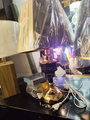 Black and Gold Decorative Bedside Lamp