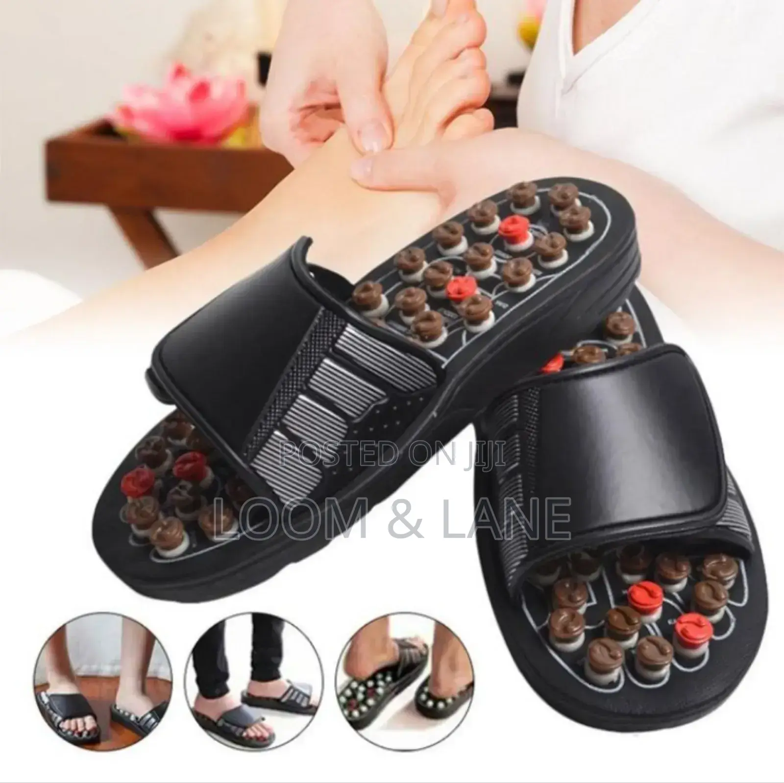 Reflexology Pressure Point Foot Massage Mat Sandals Tools