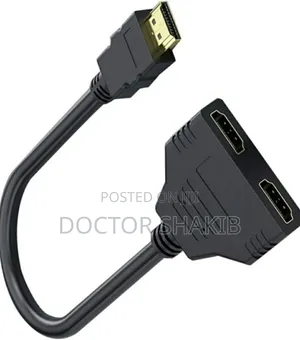Brand New Black Hdmi Splitter