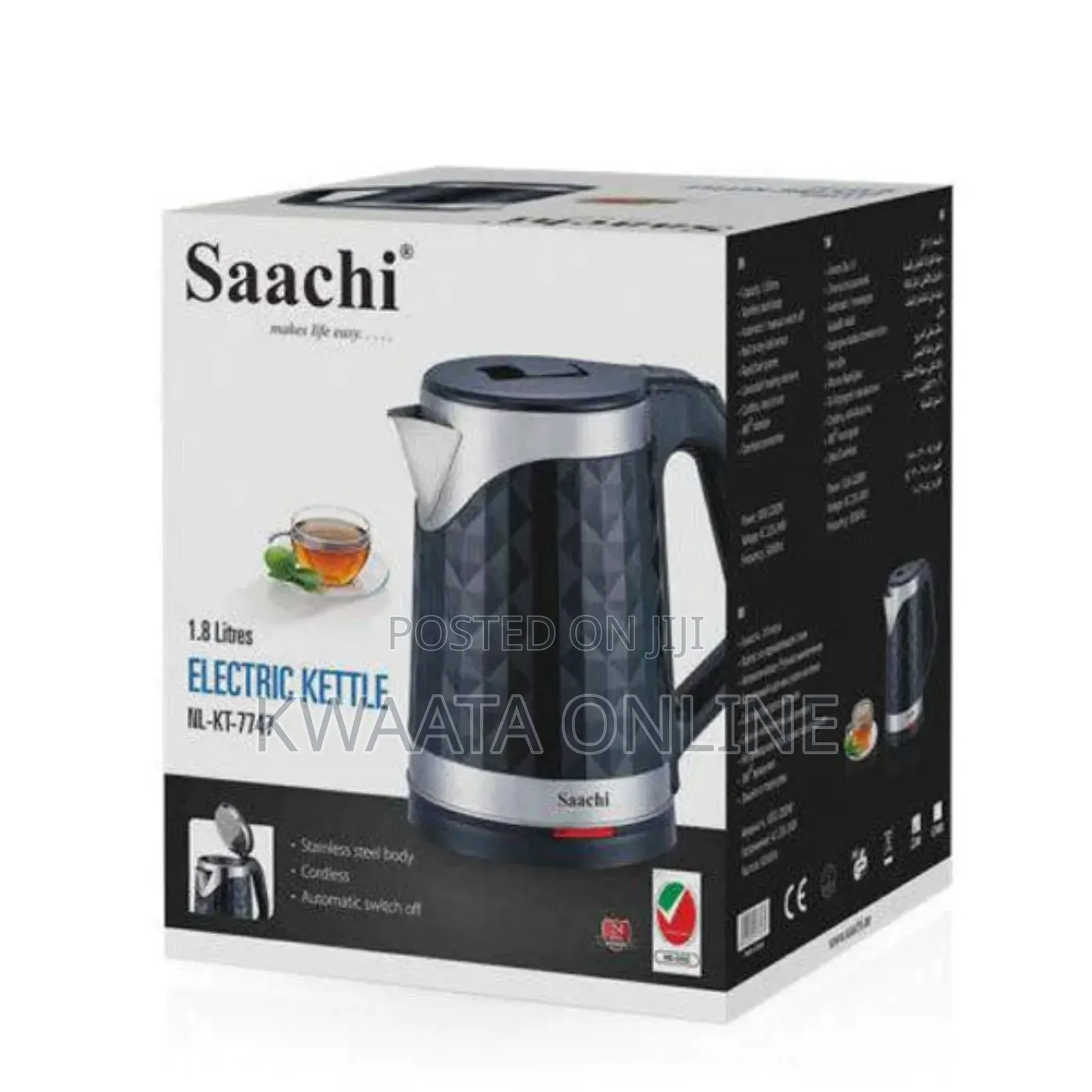 1.8litres Saachi Electric Kettle Nl-Kt-7747