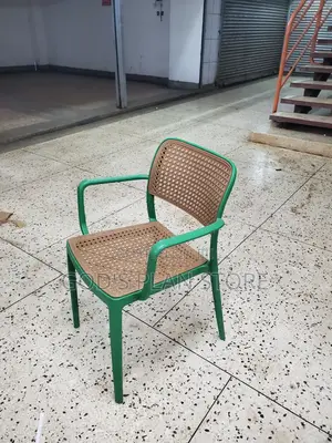 Multipurpose Plastic Chairs Armed Green