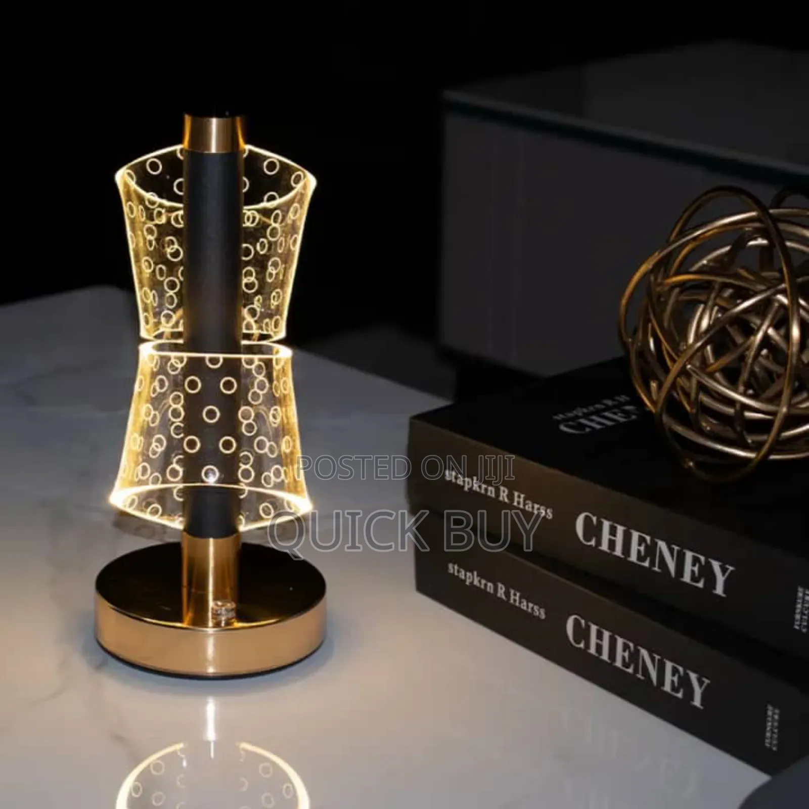 Nordic Simple Minimalist Rechargeable Golden Lamp