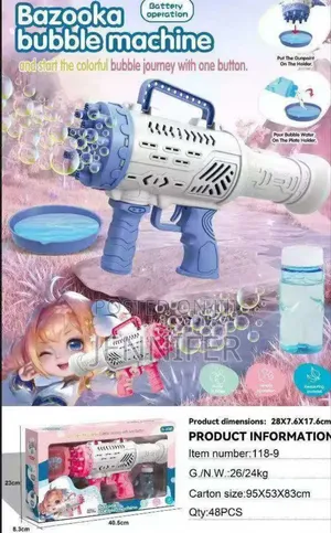 Kids Bazooka Bubble Machine Gun