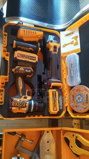 Ingco Cordless 2 Pieces Combo Set (Angle Grinder Drill)