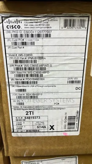 Cisco Ws-c3650-48fwd-s Poe Network Switch