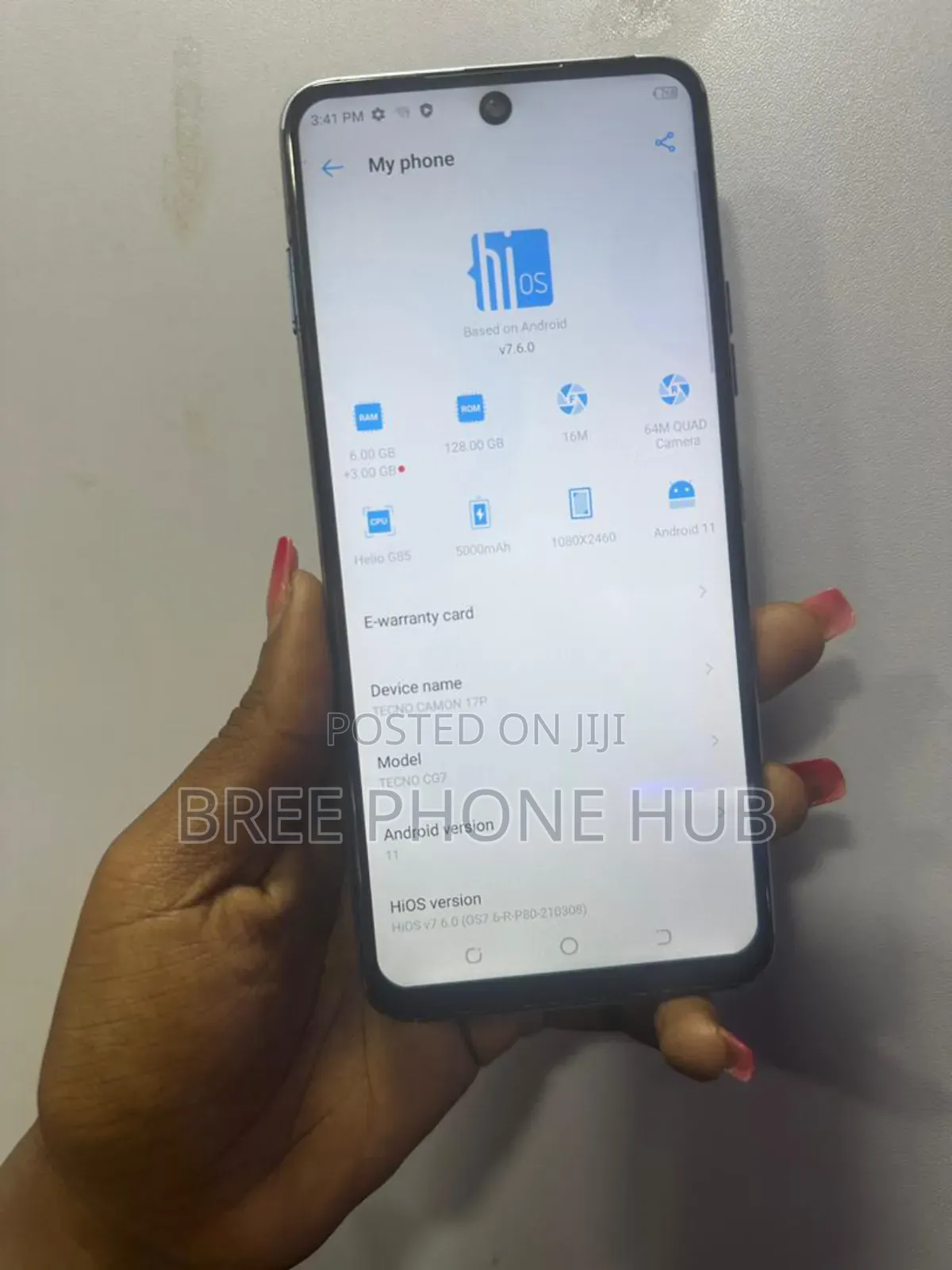 Tecno Camon 17P 128 GB Blue