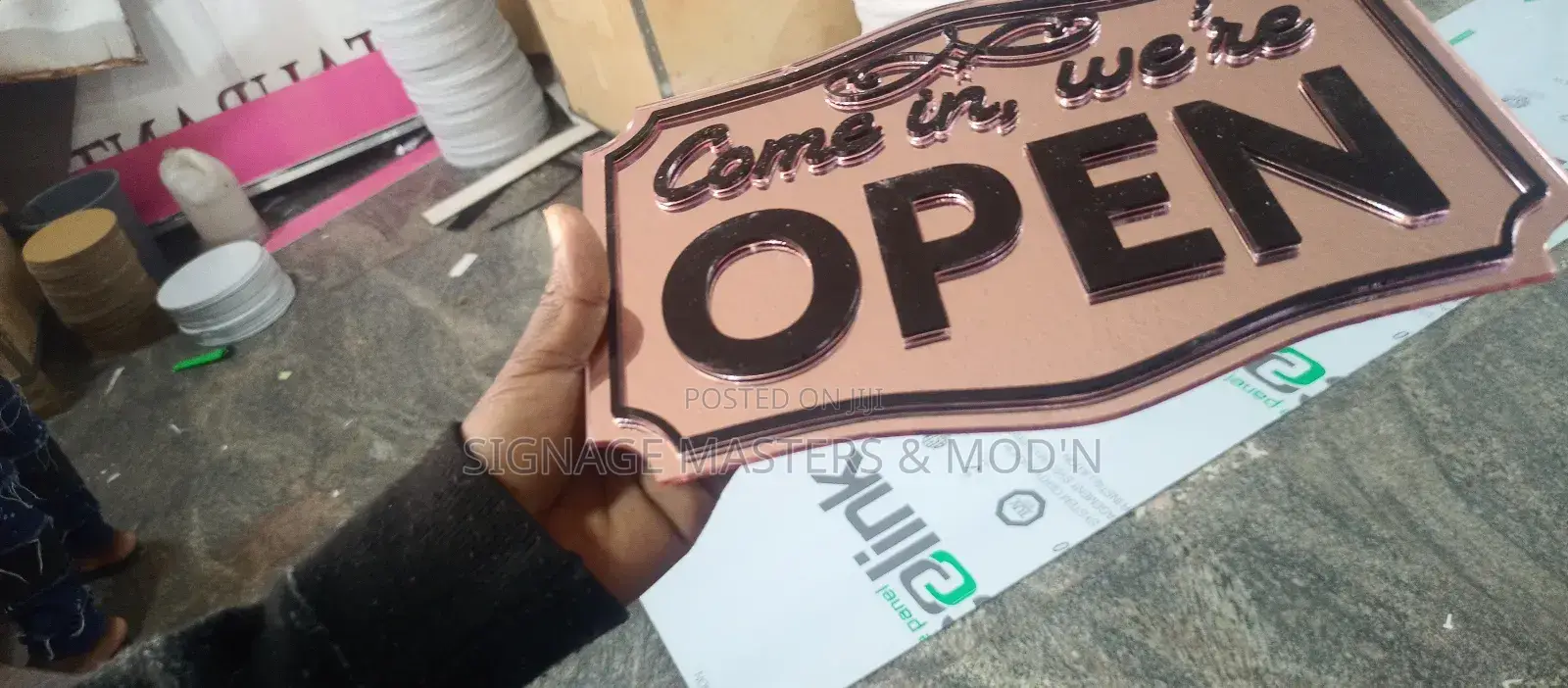 Acrylic Welcome Note