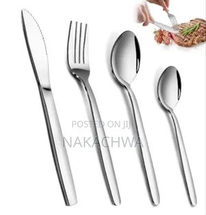 Stainless 24 Spoon Teaspoon Knives and Forks