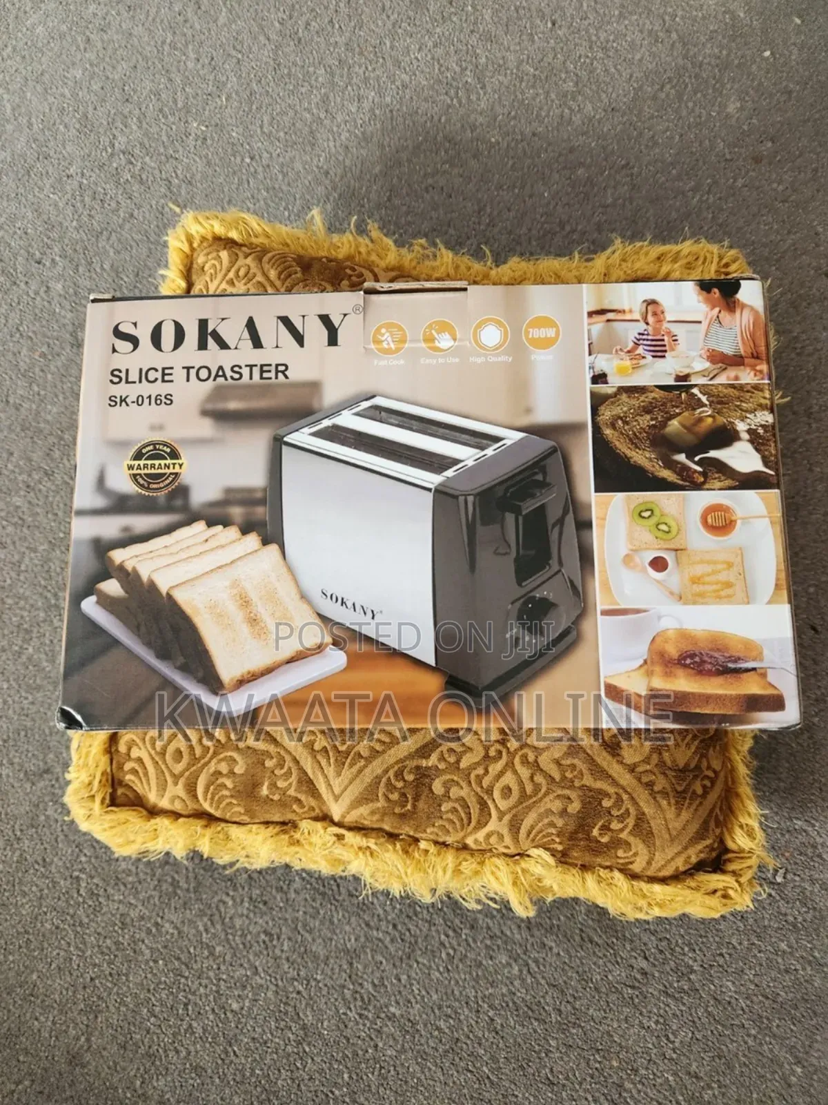 Sokany Automatic Electric 2 Slice Pop Up Bread Toaster
