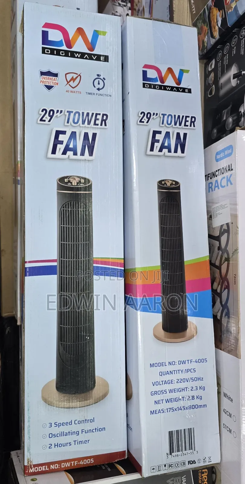 Dw Tower Fan - Black