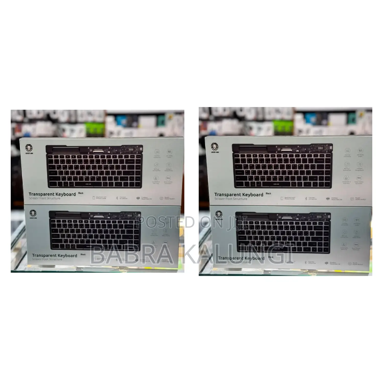 Green Lion Transparent Keyboards