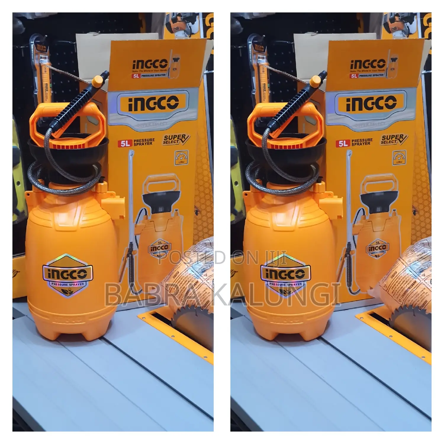 Orange Ingco Pressure Spray