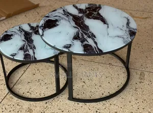 High-Quality Round Marbles Coffee Set