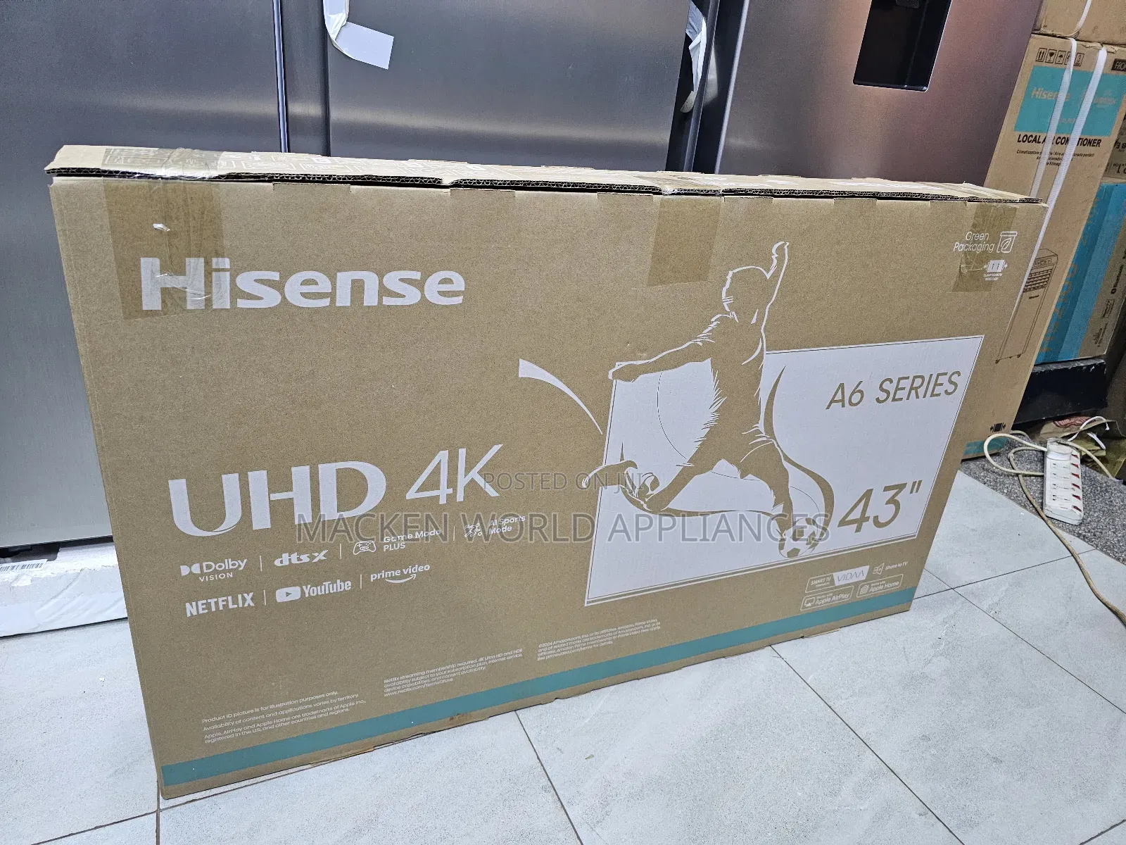 43 Hisense Smart Uhd A6 Series Frameless + Bluetooth