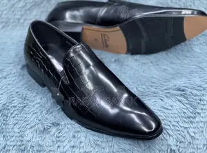 Original Men’S Black Clarks Gentle Office Leather Shoes