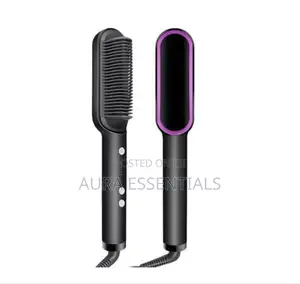 2-in-1 Electric Hair Straightener, Comb, Cutler PTC Heating