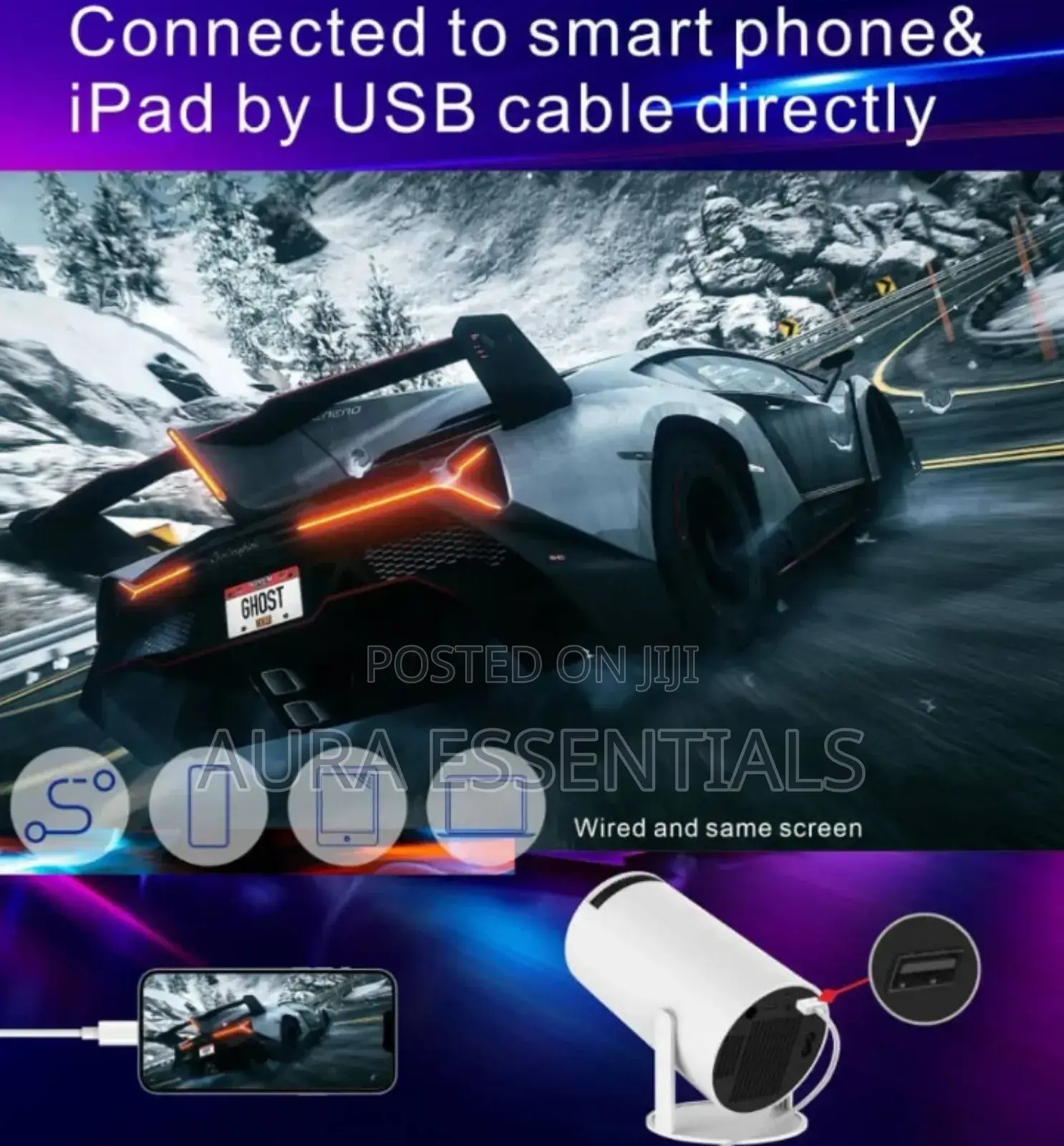 New Smart Android Home Theatre Projector