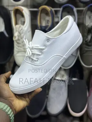 New Classic Unisex Triple White Leopard Easy Lace Up Shoes