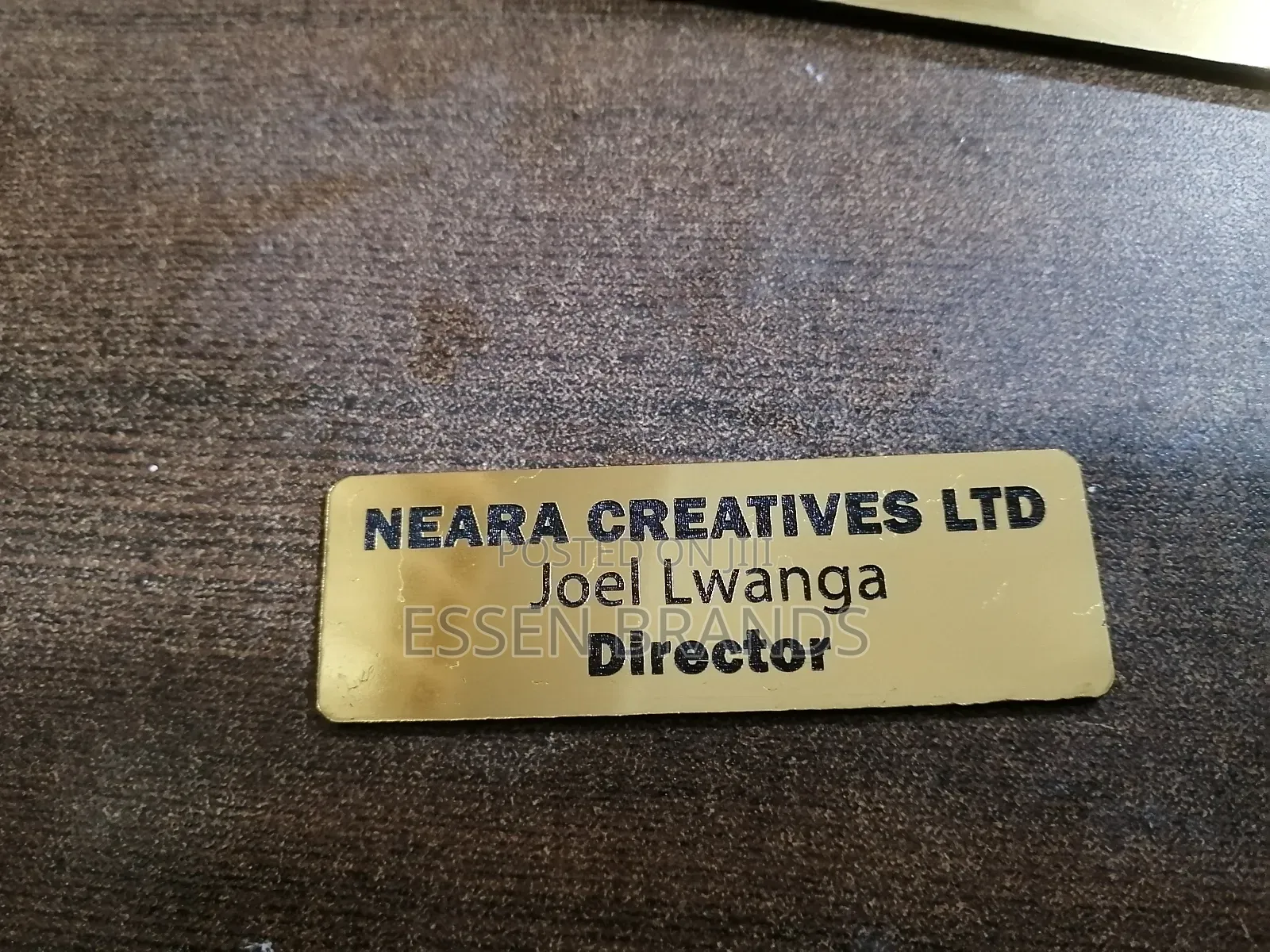 Nametags.Gold Silver