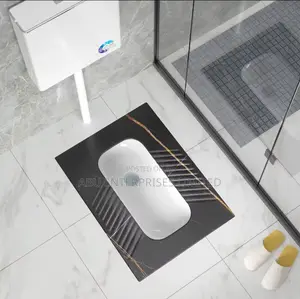 Ceramic Squatting Toilet With Cover