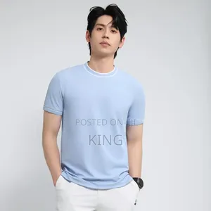 Sky Blue Crew Neck T-Shirts