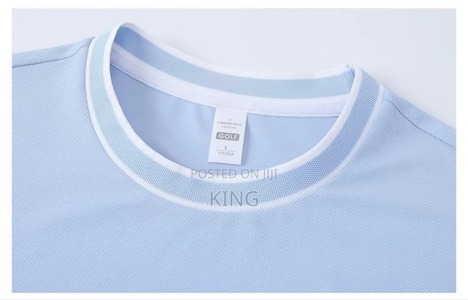 Sky Blue Crew Neck T-Shirts