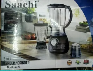 3 in 1 Saachi Nl-Bl 4376 Electric Blender-Black 1.5l