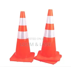 2pcs Safety Traffic Cones With 75cm