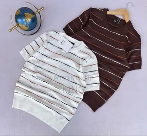 Knit T-Shirt. Striped