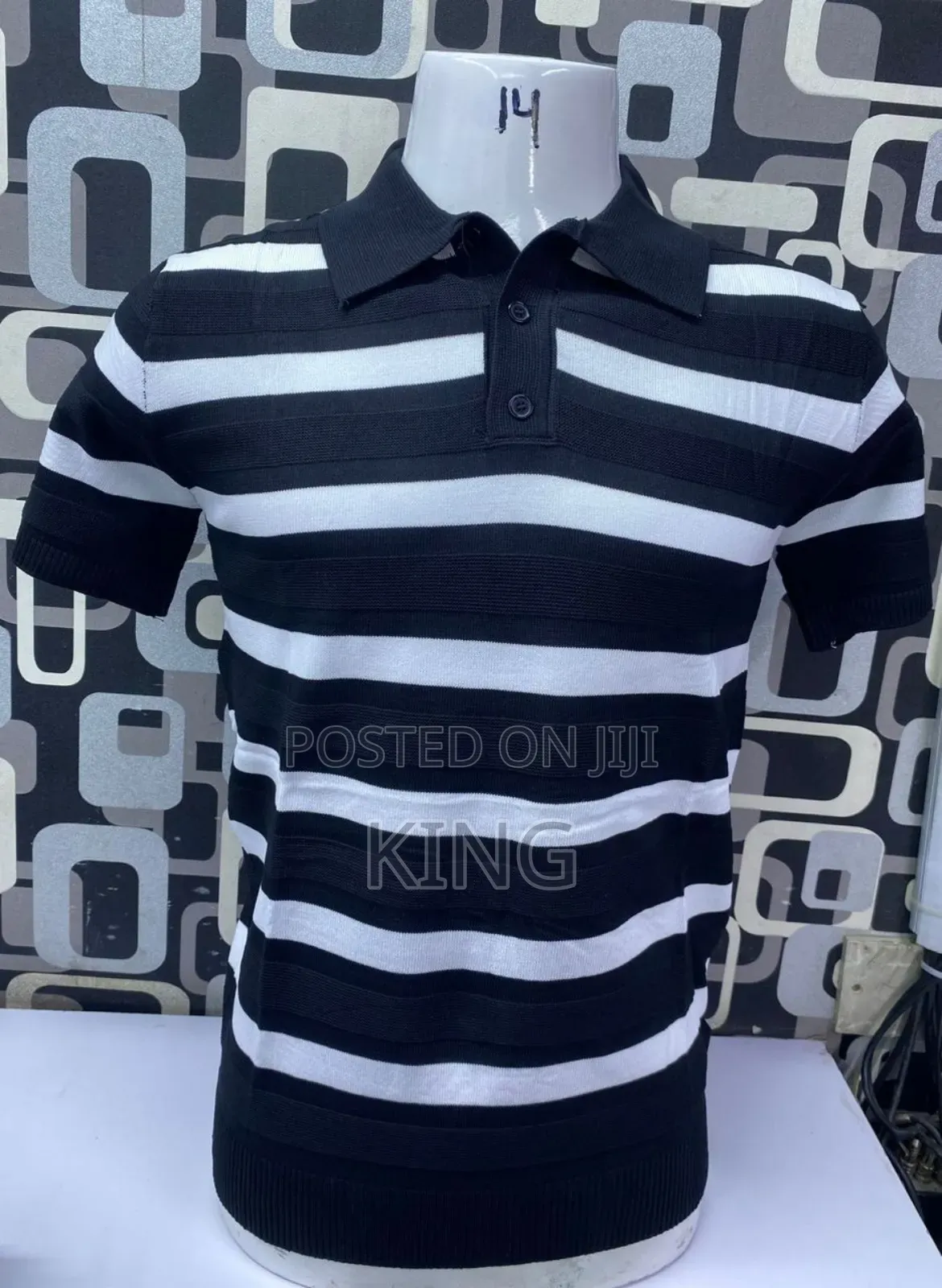 Two Colour Stripe Polo Shirts