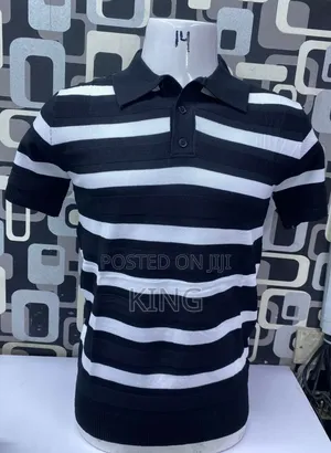 Two Colour Stripe Polo Shirts