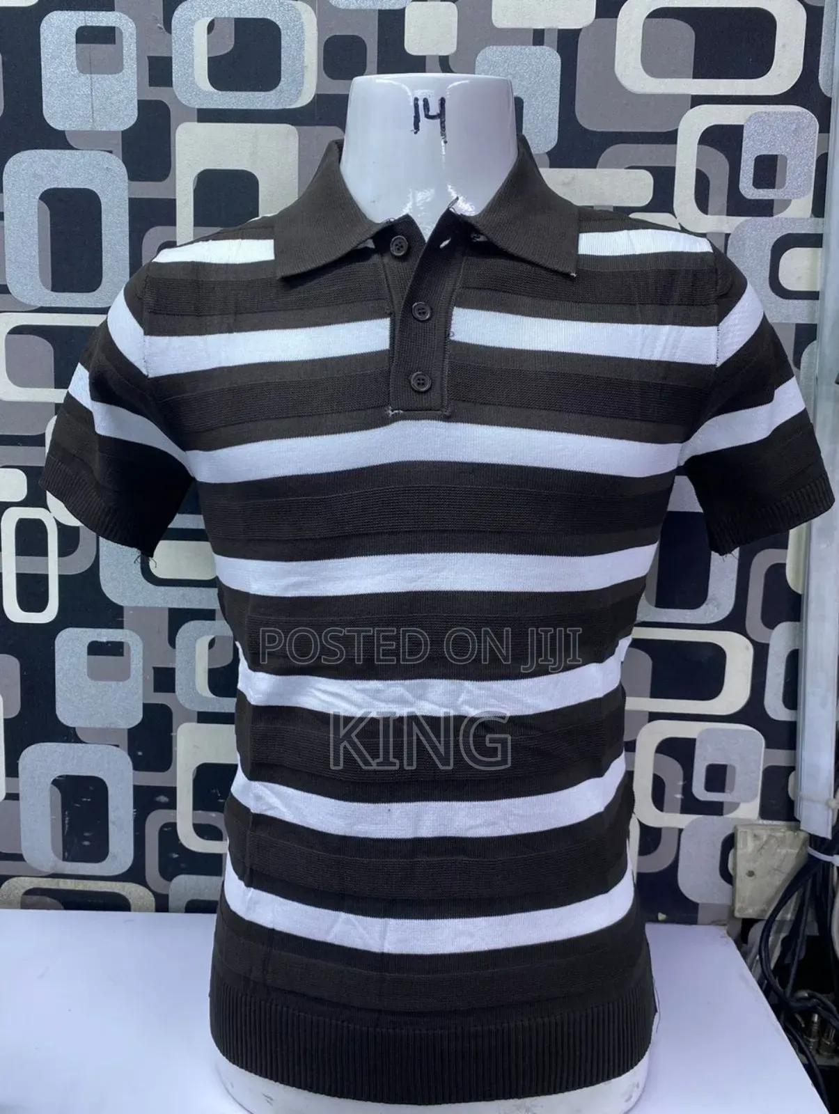 Two Colour Stripe Polo Shirts