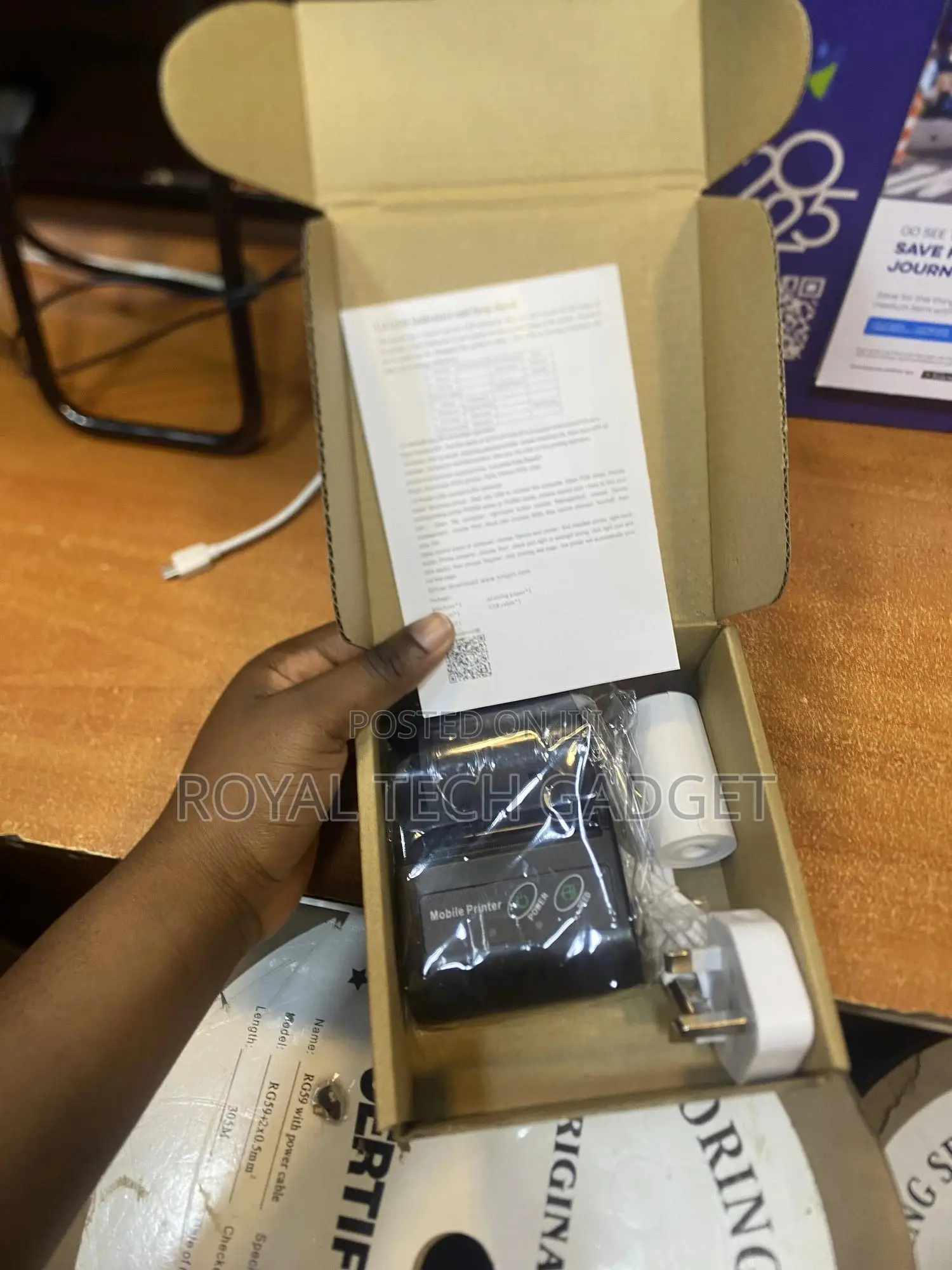 Original Mobile Bluetooth Printer With Drivers Installed