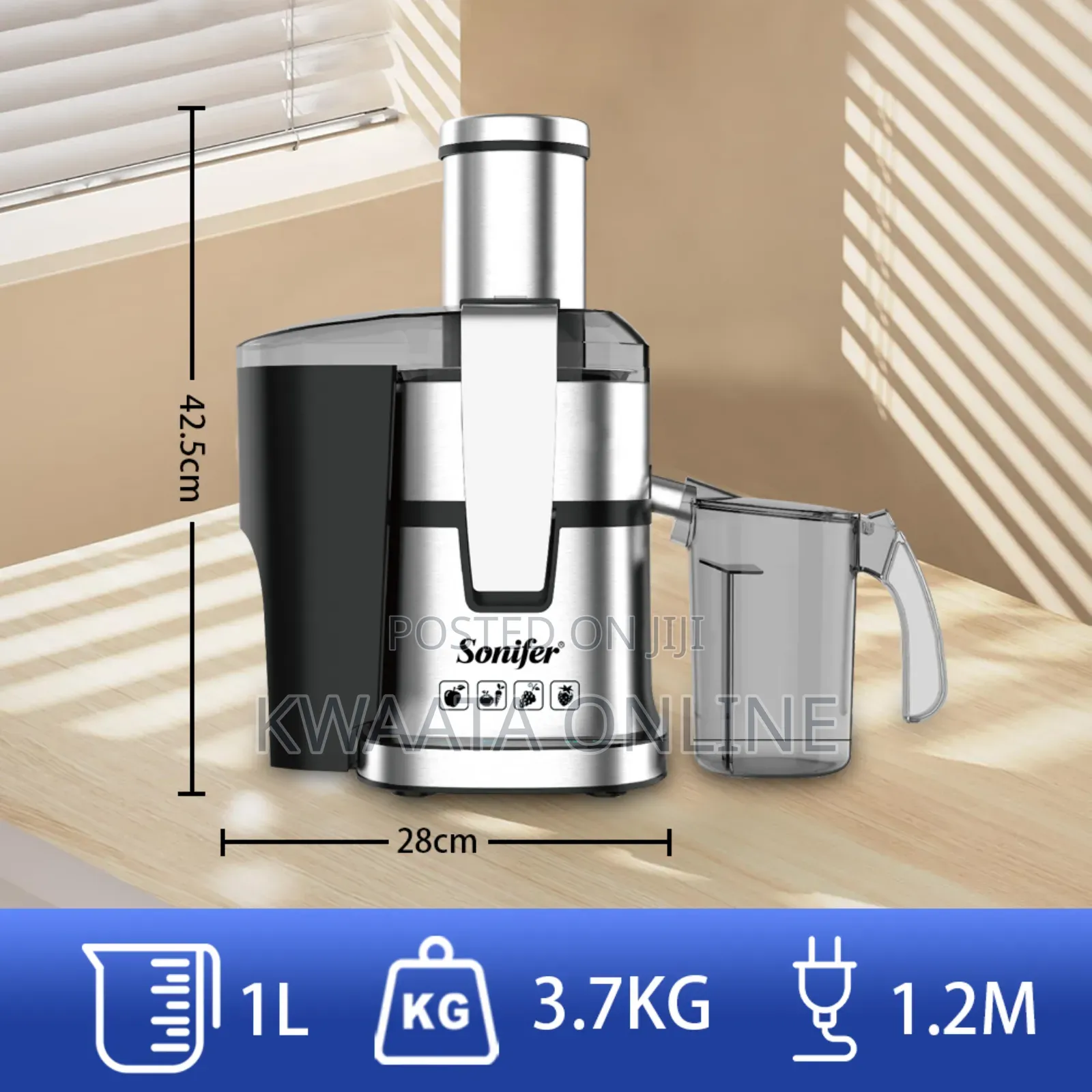 Sonifer Sf-5539 Multifunctional Digital Juicer Extractor