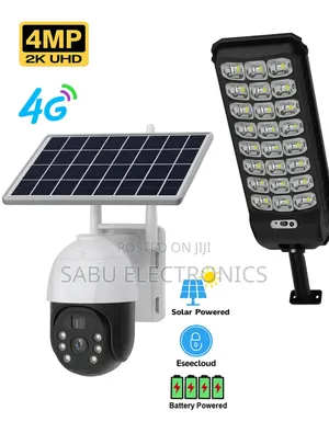 Smart 4g Solar Security Camera + Powerful Solar Street Light
