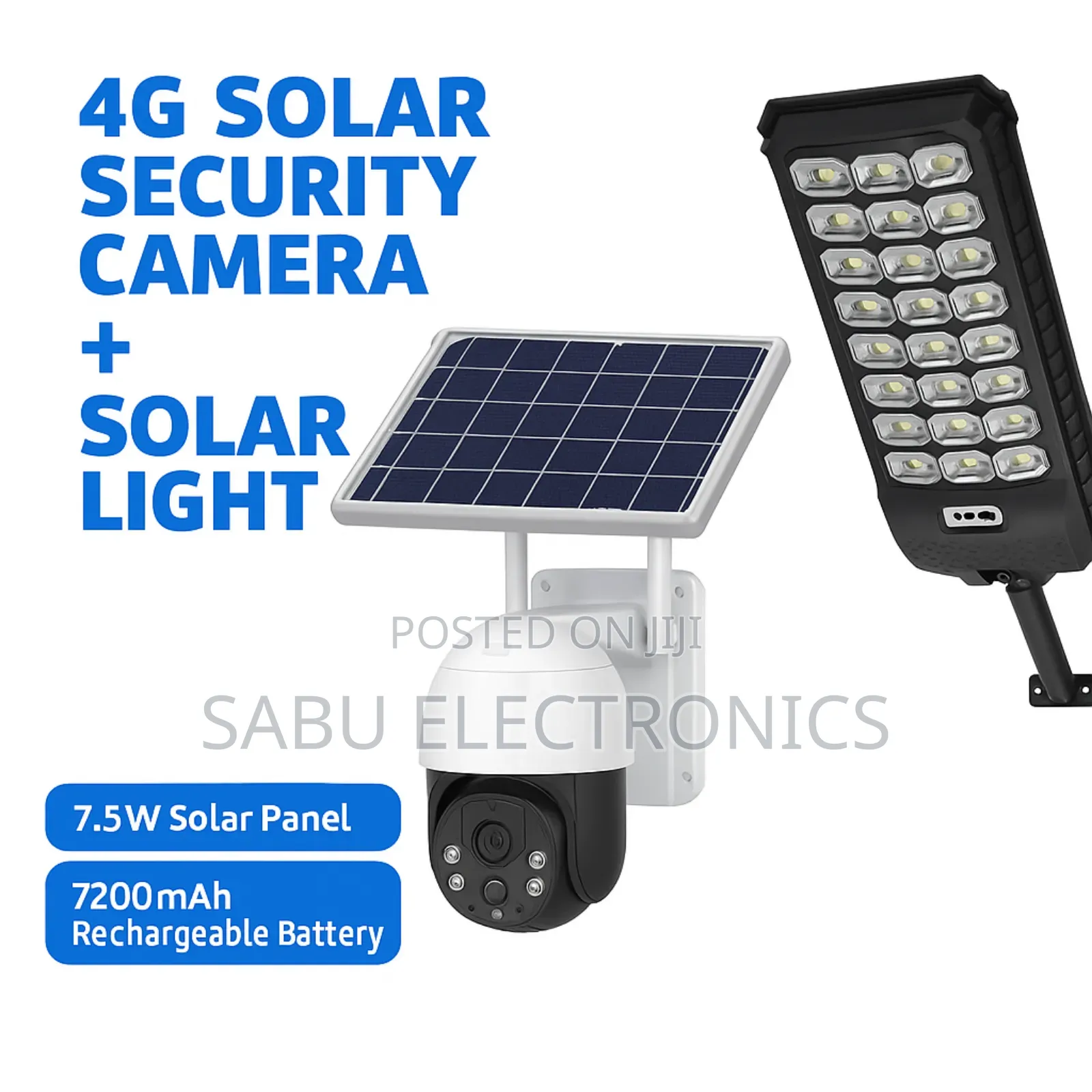 Smart 4g Solar Security Camera + Powerful Solar Street Light