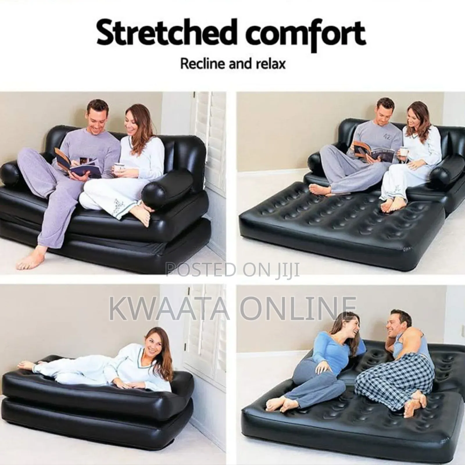 5-in-1 Air Couch Sofa Multipurpose Sofa, 188 X 152 X 64 Cm,
