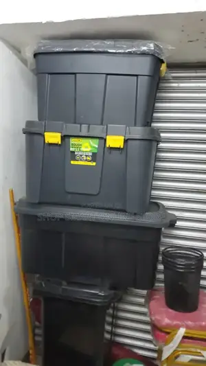 Black Storage Boxes Plastic Heavy Duty