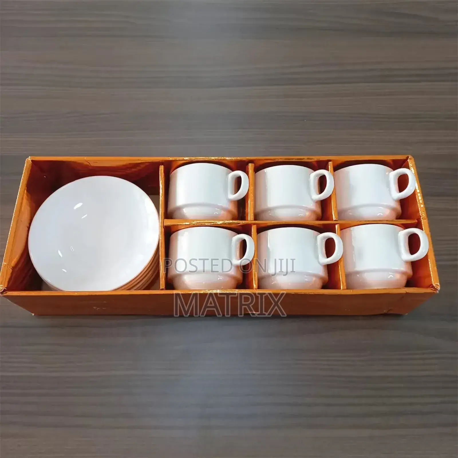 Set of 6 Tea Cups and Saucers