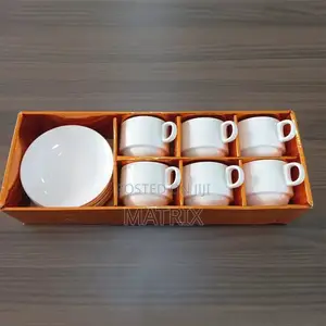 Set of 6 Tea Cups and Saucers