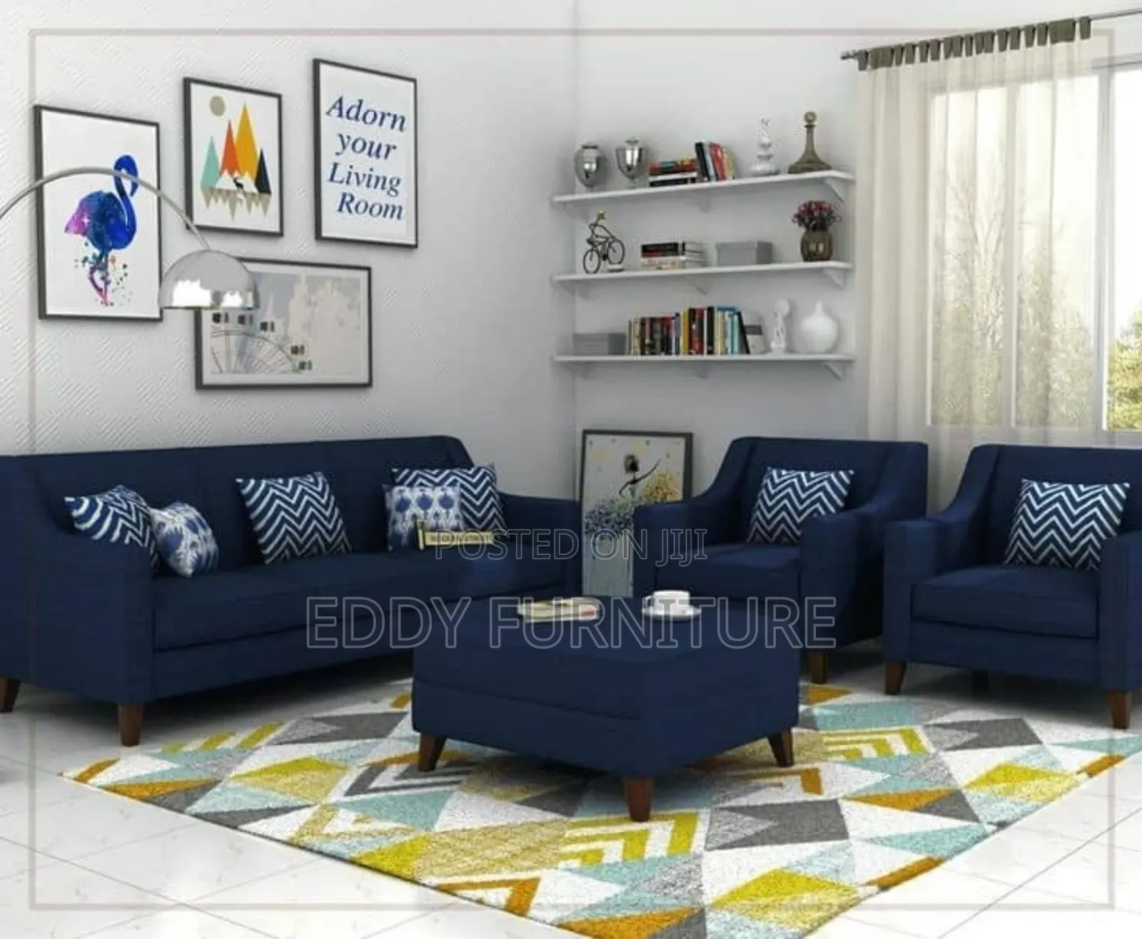 Royal Blue Sofa