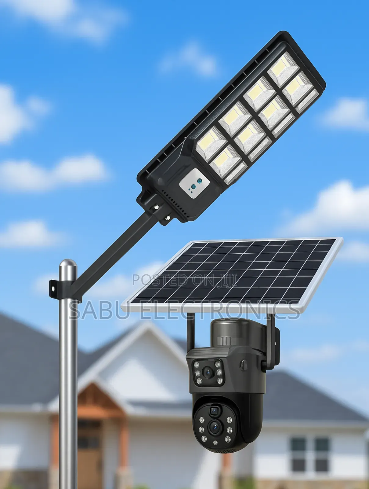 4g Solar Camera + Led Light Combo for Home Outdoor Use